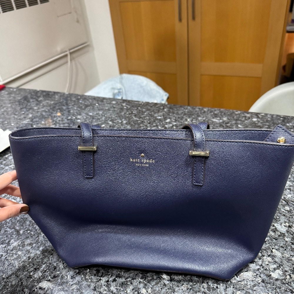 Kate Spade Small Tote Bag - Navy Blue